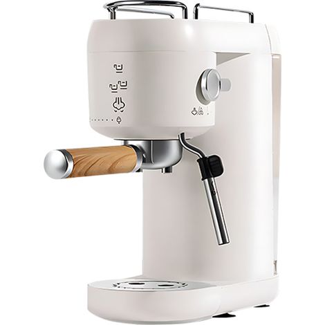 Machine à café électrique avec système de moussage automatique du lait 1400W 20Bar mini fabricant porte-filtre, panier filtre simple et double service infusion intelligente pour latte, espresso, cappu (1/5)