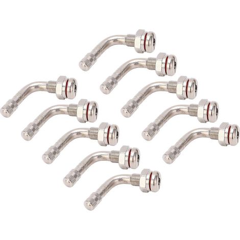 10 valves de pneus de camion TR543E, coudées à 75°, 65 mm, avec collier de serrage et adaptateur d'extension pour autobus (1/5)
