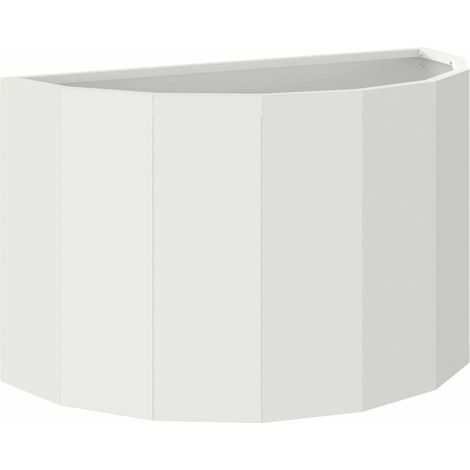 Maison Exclusive - Fioriera Bianco 60 x 30 x 35 cm Acciaio