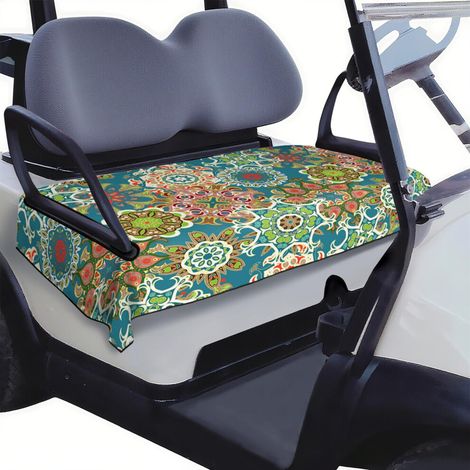 51 Zoll x 31 Zoll großer, weicher Mikrofaser-Handtuchsitzbezug für Golfwagenbänke, passend für Vordersitze von EZGO, Club Car Onward, Yamaha Drive und Icon.