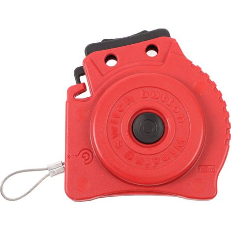 Cadenas de sécurité LOTO Ortviai L41 avec cable retractable automatique 2mm en acier inoxydable (1/4)