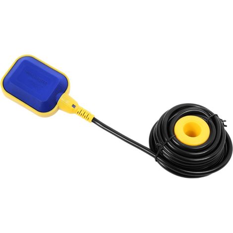 Schwimmerschalter, Câble de 10M, Régulation Automatique du Niveau D'eau pour Pompe Submersible, avec Joint en Polypropylène Réglable pour Piscines, Fûts, Réservoirs (1/5)