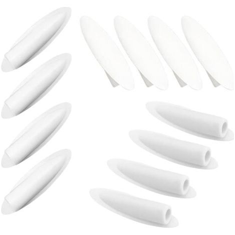Pair 20 Pièces Bouchon de Trou de Poche en Plastique, Inclinable Trou Bouchons, Bouchons de Trou Obliques, 9mm Bouchons pour Trou de Poche Accessoires, Blanc (1/5)