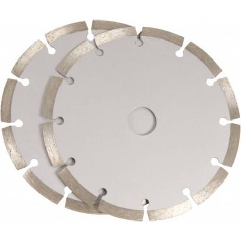 Ferm – Lame de scie diamant 150mm – WSA1002 – 2 pièces pour découpe de béton armé – Coupe précise et efficace - WSM1008 (1/2)