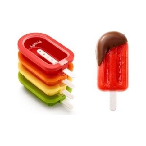 Set 4 Stampi in Silicone per Ghiaccioli Lekue Colori Assortiti - 882227