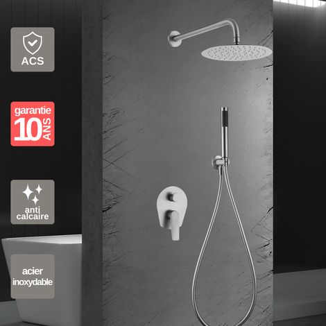 Colonne de Douche Encastrée acier inoxydable anti-calcaire - Design Moderne et Économie d'eau - Kit Complet DELOS IMEX (1/5)