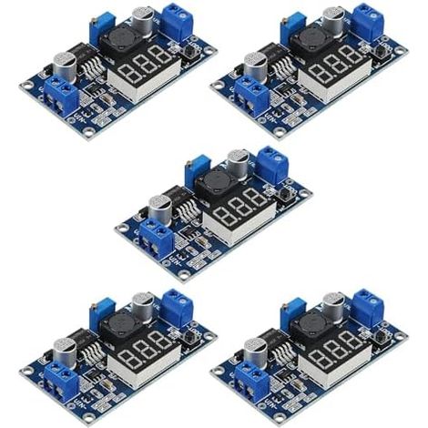 ARCELI Module d'alimentation DC-DC Buck Voltage Converter Module d'alimentation réglable Step-Down stable 36 V 24 V 12 V à 5 V 2 A Module d'alimentation avec affichage LED (5 pièces) (1/5)