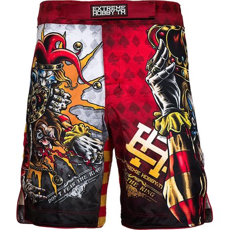 Pantalones cortos de lucha para hombre Killer Cards 2 XL rojos