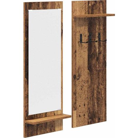 Maison Exclusive - Wandmontierter nachttisch Altholz 70 x 10 x 90
