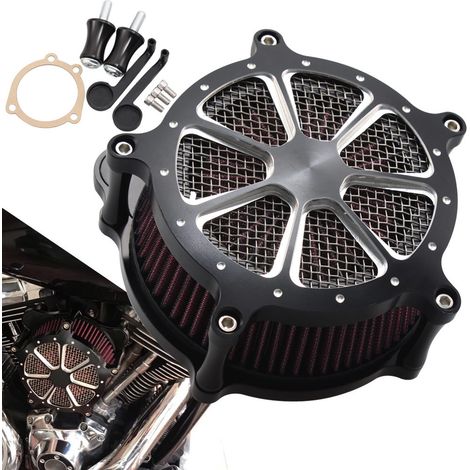 Filtre à air grande capacité pour motos Harley-Davidson, Glide Road King, Dyna Fat Boy (filtre à air modifié).