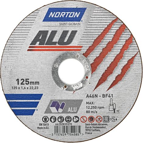Trennscheibe Alu gerade 125x1,6 mm (1/2)