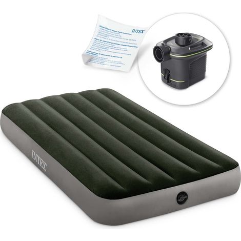 Aufblasbare matratze 191x99x25 cm mit elektrischer pumpe intex 64777