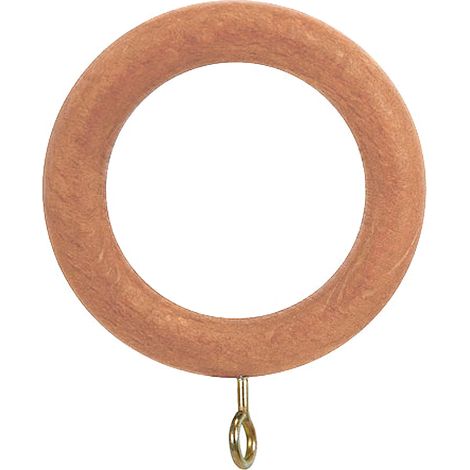 Anneau en bois lisse avec boucle 40x60 mm. pin