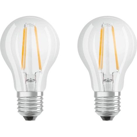 Osram Lampadine LED A60 Filamento 7W Attacco E27 Luce Calda 2700K Confezione da 2 (1/10)
