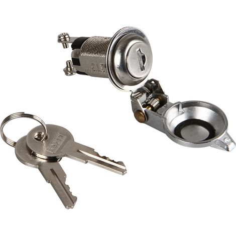 Interruttore a chiave con protezione - 12/24V - 10A (1/4)