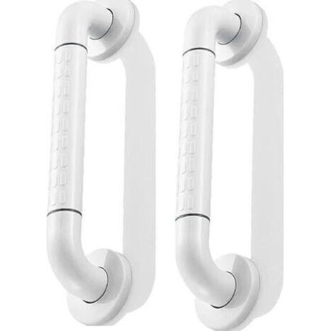Ahlsen Poignée douche ventouse, Barre D'appui WC en acier Inoxydable avec Fluorescence, 40 cm