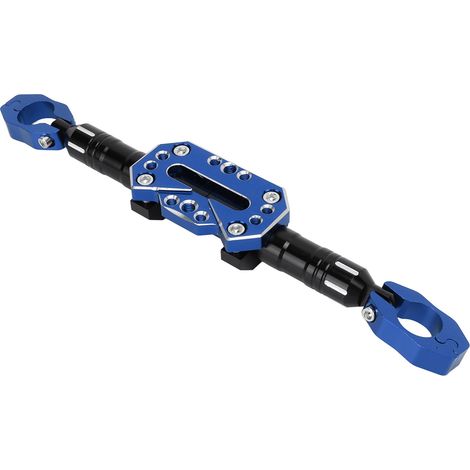 Guidon Moto Extension Multifonction Tige CNC Stable Montage Facile Barre de Direction Extension Bleu (1/5)