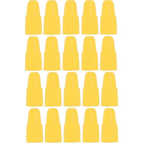20x Bouchon de valve capuchon en plastique presta Pneu Vélo Moto Auto Voiture Quad Trottinette, Jaune (1/3)