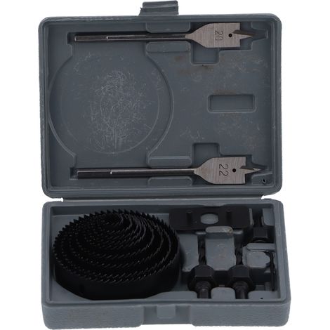 Jeu de scies cloches bois, outils quincaillerie, carbure aiguisé, coupeuse précise résistante à l'usure, trépan perceuse durable, lot professionnel. (1/5)