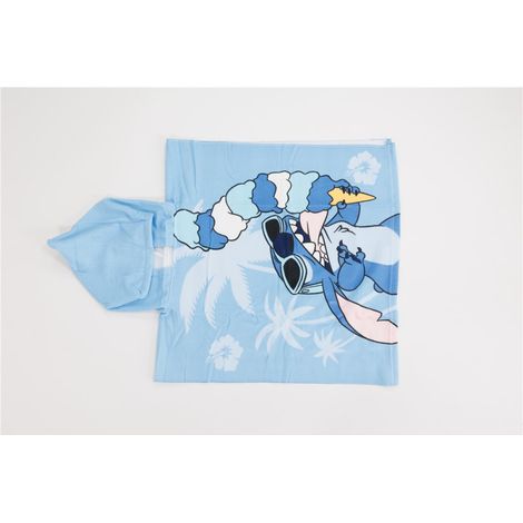 Poncho 55x110 cm avec capuche Stitch (Lilo & Stitch) Bleu (1/4)