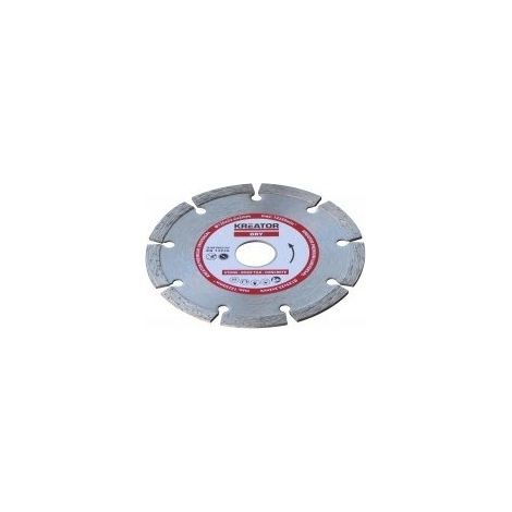 Disco Diamante per Cemento e Pietra - Diametro foro 22,2 mm, diametro disco 125 mm, spessore 2,0 mm - Kreator