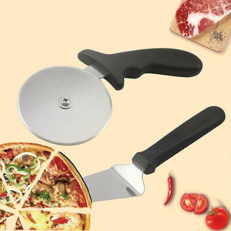 Pelle à pizza en acier inoxydable, roulette à pizza facile à nettoyer (1/4)