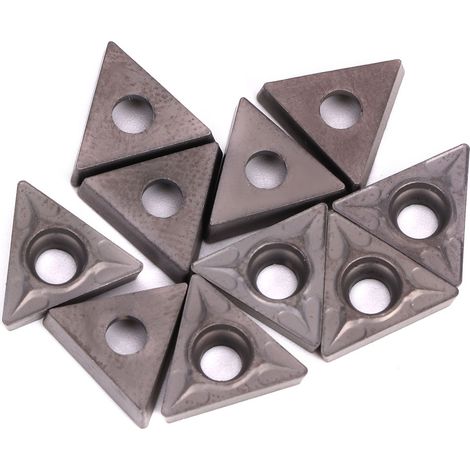 10 Stück CNC-Hartmetall-Wendeschneidplatten TCMT110204 VP15TF Drehwerkzeug für die Edelstahlbearbeitung (1/5)