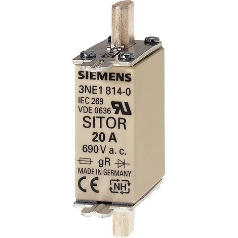 Siemens Sitor-Sicherungseinsatz 50A 690VAC Gr.000 3NE1817-0 3 Stk (1/2)