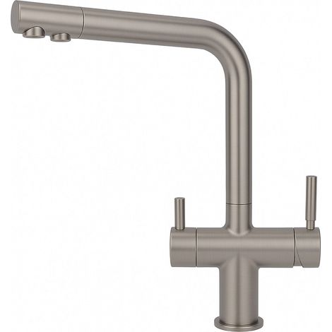 Rubinetto da cucina 4 vie Shurity 424 Acciaio Inox 3/8” Nickel Spazzolato (1/2)