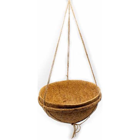 Hanging Baskets - Fibre/Latex/Jute - L25 x W25 cm