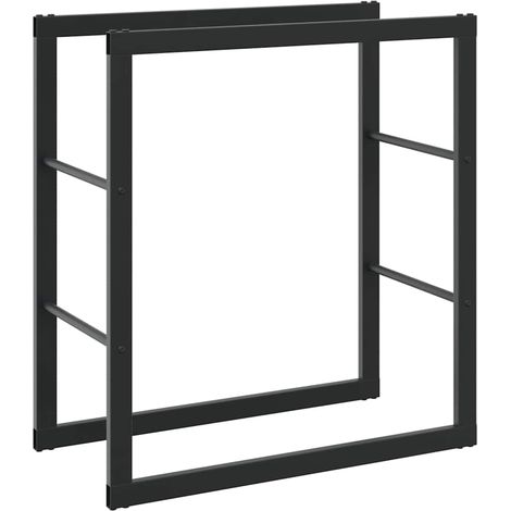 Maison Exclusive - Rastrelliera per Legna da Ardere Nera 55x30x61 cm in Acciaio