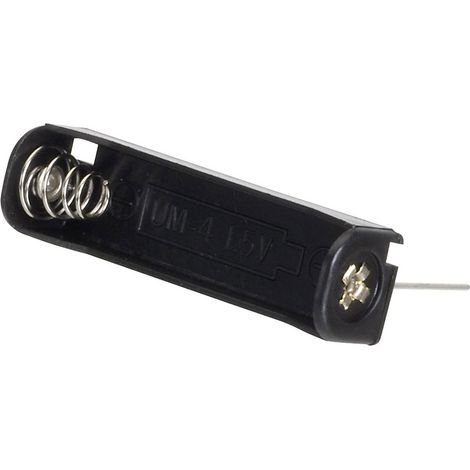 TRU COMPONENTS BH-411-3P Support de pile 1x LR3 (AAA) raccordement par pôles de contact