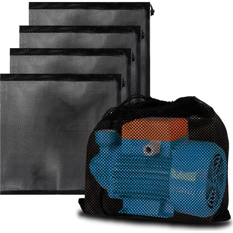Lot de 4 sacs pour pompes - Sacs en filet pour pompes de bassin, pompes de filtration d'eau, pompes de cascade, aquariums, etc. - AquaForge (1/5)
