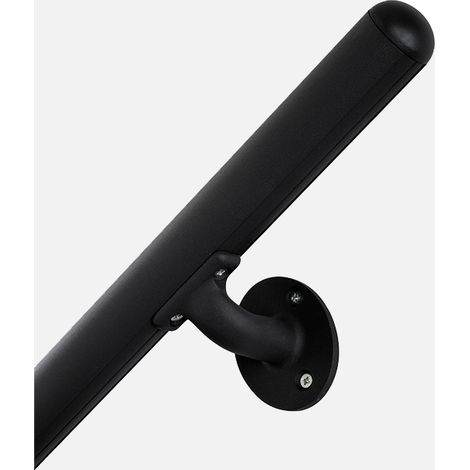 INOLINE – Kit main courante murale, coloris noir