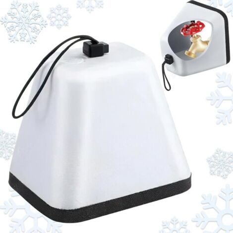Pair Mousse Protection Hiver Robinet,  Couverture Robinet Hiver, Outdoor Faucet Cover for Winter, Protection Hivernale pour Robinet Extérieur, Protection Contre le Vent, la Pluie, la Neige, le Gel