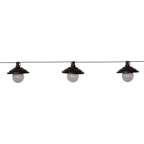 Star Trading Guirlande lumineuse solaire Globe Shade, blanc chaud, batterie, 180cm