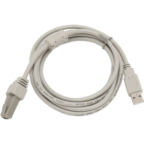Câble de rallonge USB 2.0 1,7m pour scanner code-barres IBM, interface plug-and-play, fiche petite, compatible portable (1/5)