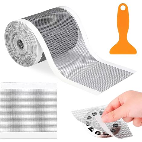 10 M Attrape Cheveux Douche 100 mm, Filtre Douche Cheveux, Tamis Adhésif, Filtre De Douche Autocollant en Maille pour Caniveau De Douche, Salle De Bain, Cuisine (10cm10m) (1/5)