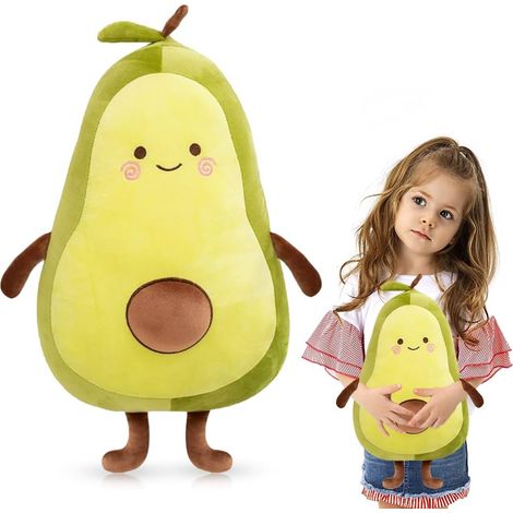 Coussin avocat 35 cm, peluche, coussin avocat, animal en peluche doux, enfant, coussin avocat, cadeau pour garçons et filles 35 cm (1/5)