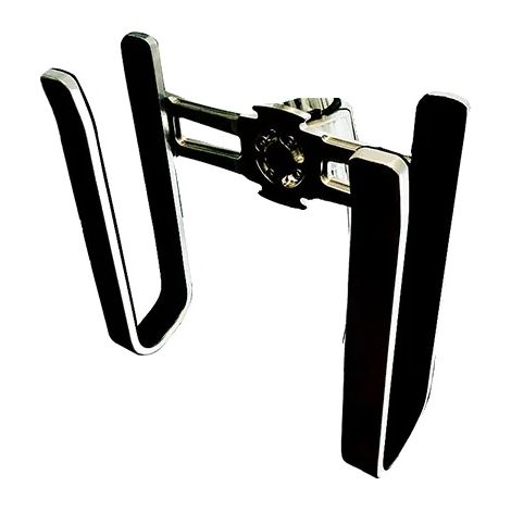 Support de planche de surf, aluminium durable, design compact, noir (1/2)