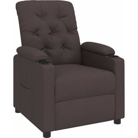 Maison Exclusive - Relaxsessel Dunkelbraun Stoff (1/5)