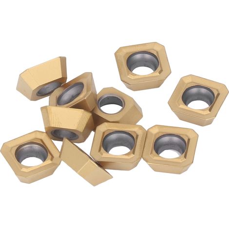 10 verschleißfeste, beschichtete Hartmetall-Fräseinsätze, CNC-Drehwerkzeuge für die Stahlbearbeitung, 10er-Packung, hohe Effizienz (1/5)