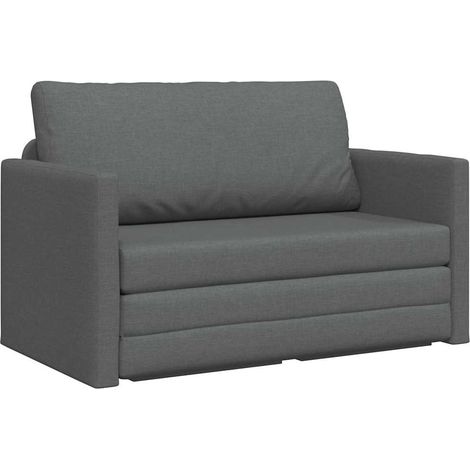 Canapé  Sofa-Lit 110cm Gris foncé tissu (1/5)