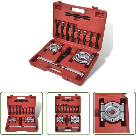 The Living Store Ensemble d'extracteur de roulement 14 pcs - Outil Mécanique - Extracteur De Roulement - Outil Auto - Réparation Voiture - Kit Outil (1/5)