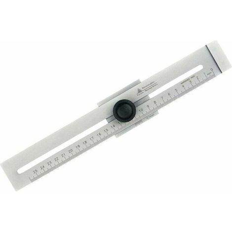 Jauge de Marquage Précision Acier Inoxydable Échelle Laser 250 mm (1/4)