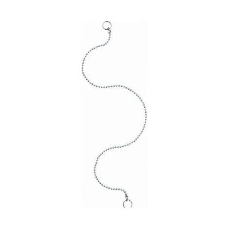 Wannen-Kugelkette 50 cm m.2 Spaltringen
