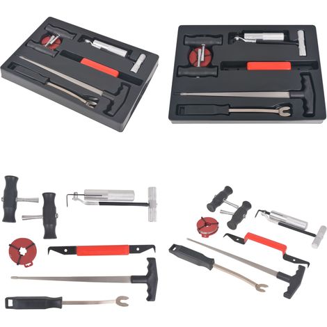 Kit d'outils d'enlèvement de pare-brise - Kit Dépose Pare Brise - Outils Vitres Auto - Démontage Pare Brise - Réparation Pare Brise - Kit Entretien Voiture - Home & Living (1/5)