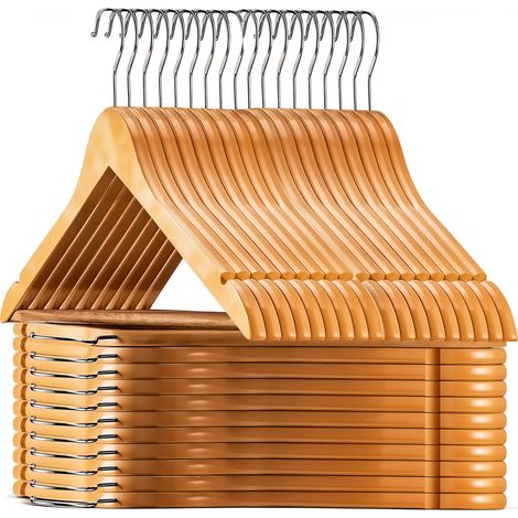 Cintres en bois pour armoire WOODY, lot de 30 (1/5)