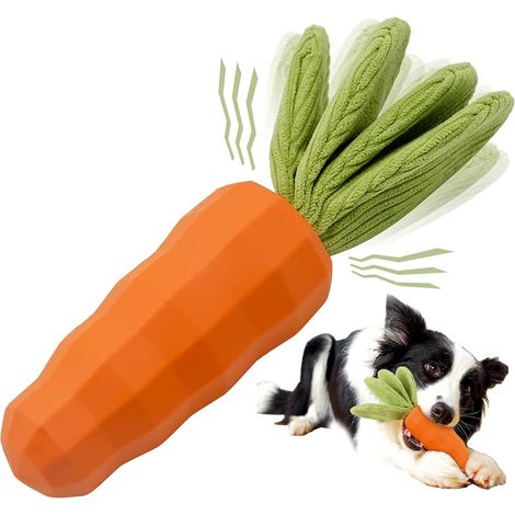 Jouet Pour Chien - Jouet À Ronger Indestructible Pour Chiens À Forte Tendance À Ronger - Forme Carotte - 1 Pièce (1/5)