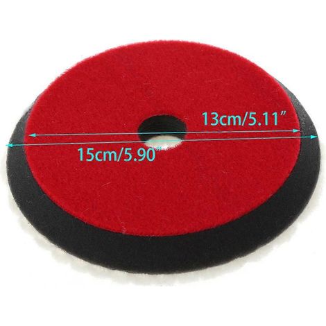 Disque de polissage 6' avec support abrasif et fixation auto-agrippante (1/4)